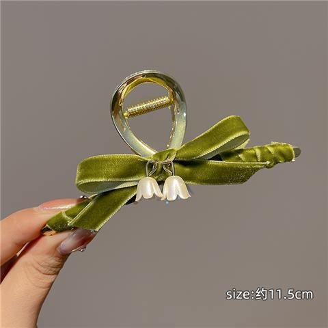 Kẹp Tóc Hình Hoa Lily Cổ Điển Mùa Xuân Cho Nữ