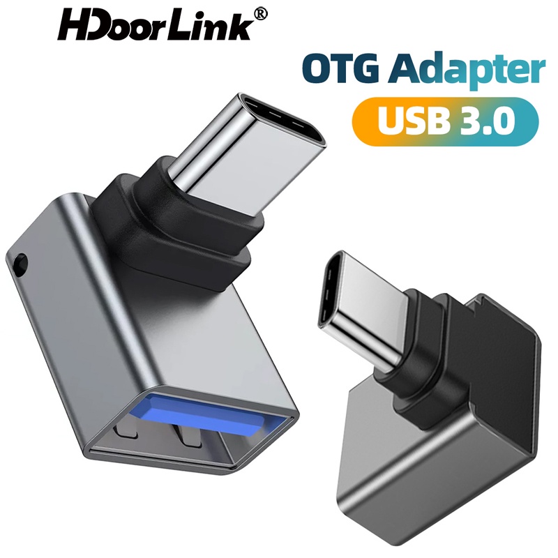 Đầu Chuyển Đổi HdoorLink USB c 3.0 90 Độ Chuyên Dụng Cho M-a-c-book Mobil Điện Thoại