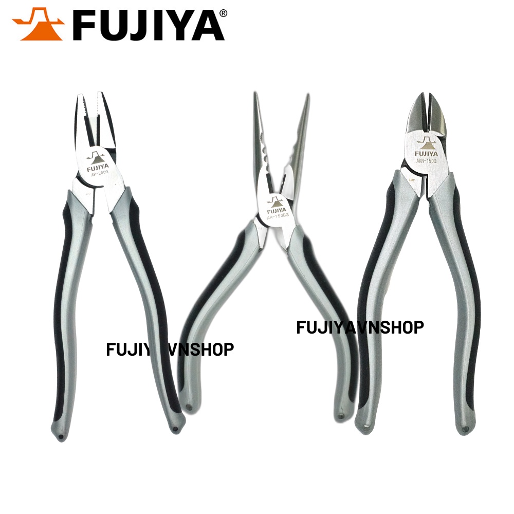 COMBO 1 Kìm điên lệch tâm AP-200G VÀ 1 Kìm nhọn lệch tâm Fujiya AR-150BG VÀ 1 Kìm cắt chéo lệch tâm Fujiya AKN-175G