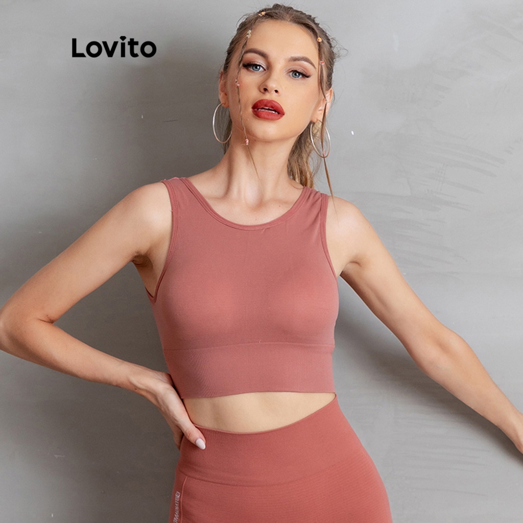 (Vật phẩm thiết yếu) Áo lót thể thao Lovito Seamless Skinny