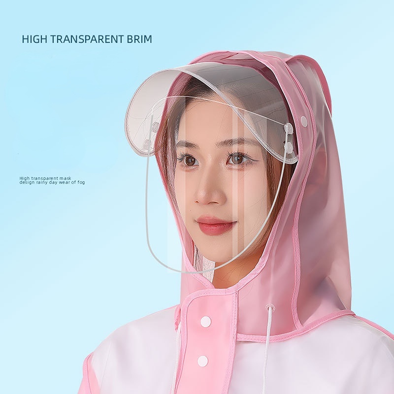 Áo Mưa Dáng Dài Bằng EVA Dày Dặn Thời Trang Cho Người Lớn