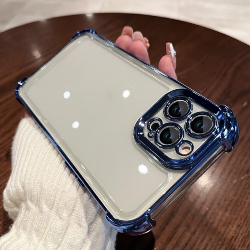 Ốp Điện Thoại iPhone 11 12 13 14 Pro max 14 plus case ốp lưng iphone 14 13 12 11 promax plus Trong Suốt Mạ Viền Sang Trọng Chống Sốc Chống Rơi Cho iPhone 14 Promax 13 12 11 Pro Max