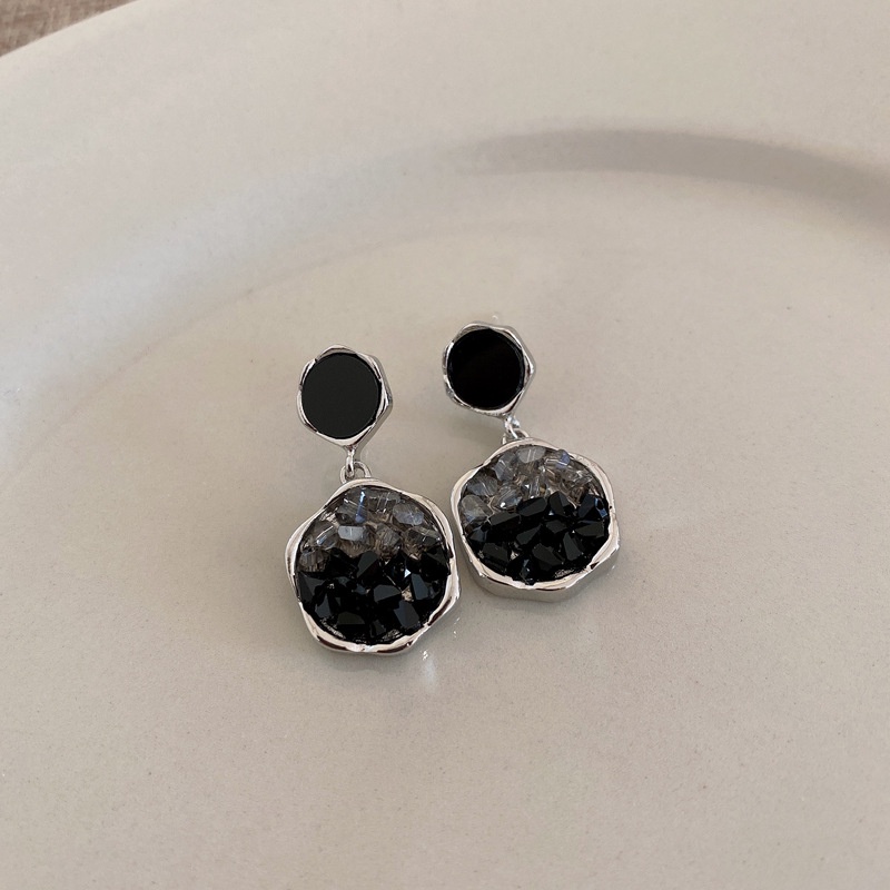 Bông Tai Hình Học Đơn Giản Bằng Bạc Thời Trang Hàn Quốc Sang Trọng