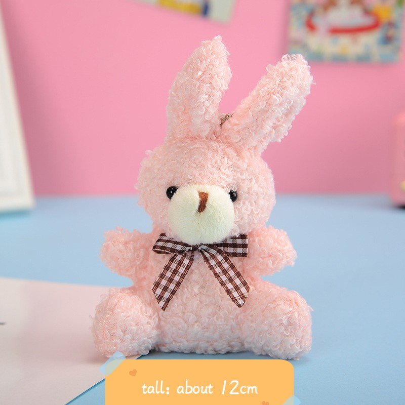 Móc Khóa Thỏ Nhồi Bông Dễ Thương