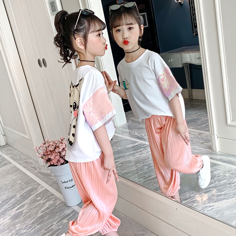 Bololo Bộ Quần Áo Thời Trang Hè Năng Động Cho Bé Gái