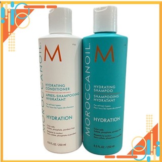 Cặp dầu gội xả dưỡng ẩm Moroccanoil Hydrating Hydration 250mlx2