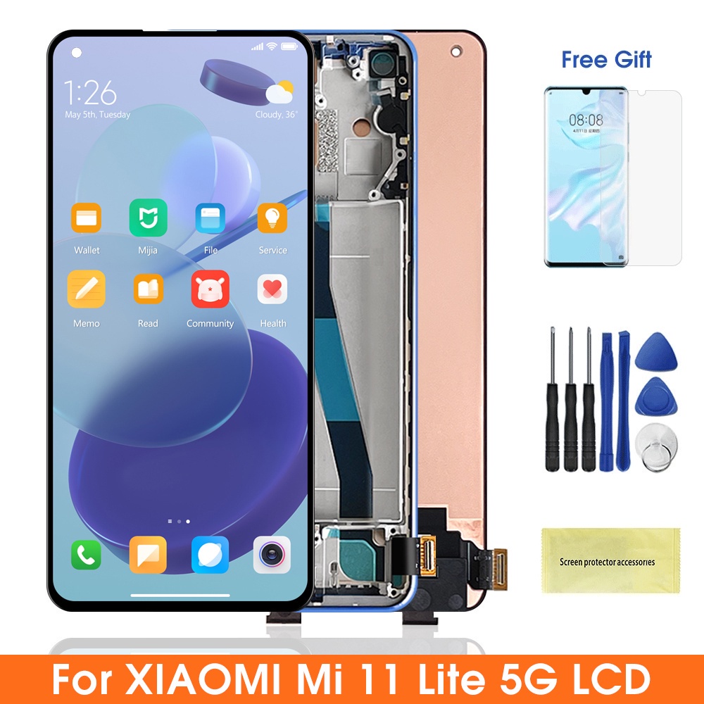 Zin OLED Zin Màn Hình điện thoại Cho Xiaomi Mi 11 Lite 5G / NE LCD thay thế màn hình