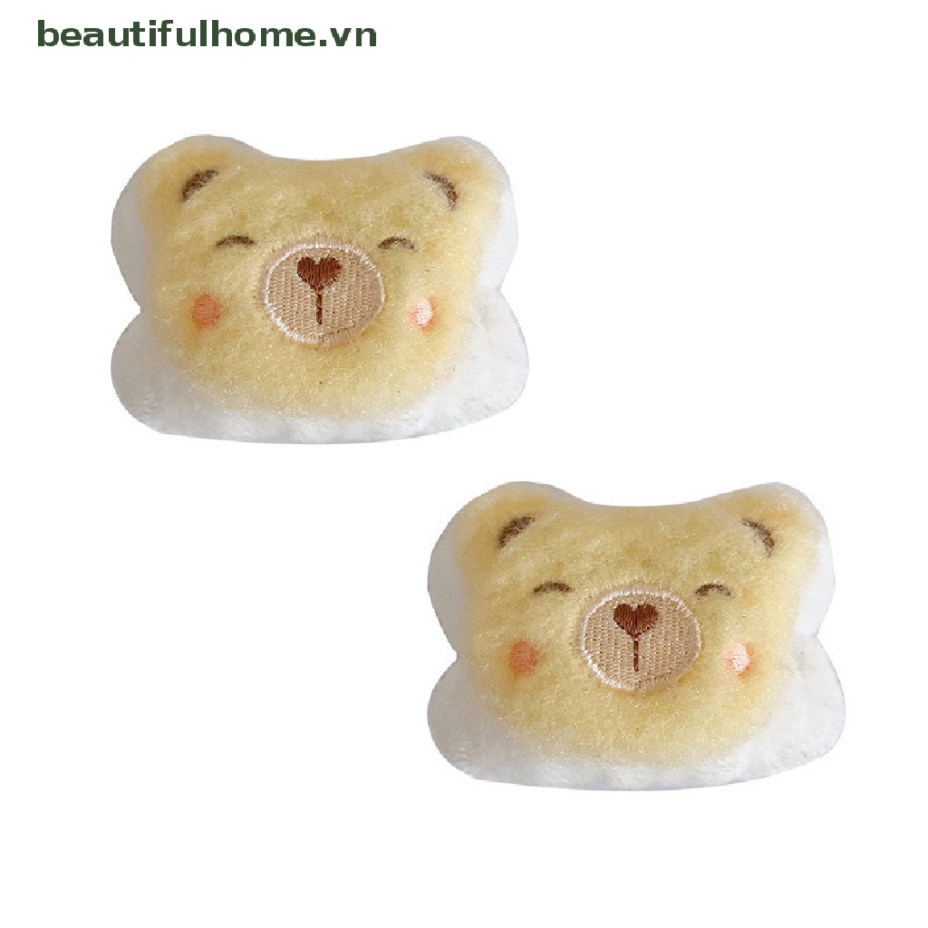 Set 2 Băng Đeo Cổ Tay Bằng Lông Cừu Họa Tiết Hoạt Hình Cho Spa