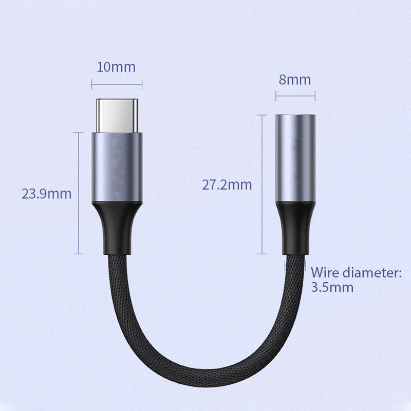 Cáp Chuyển Đổi Type c Sang Jack Tai Nghe 3.5mm Chuyên Dụng Cho Samsung / ipad
