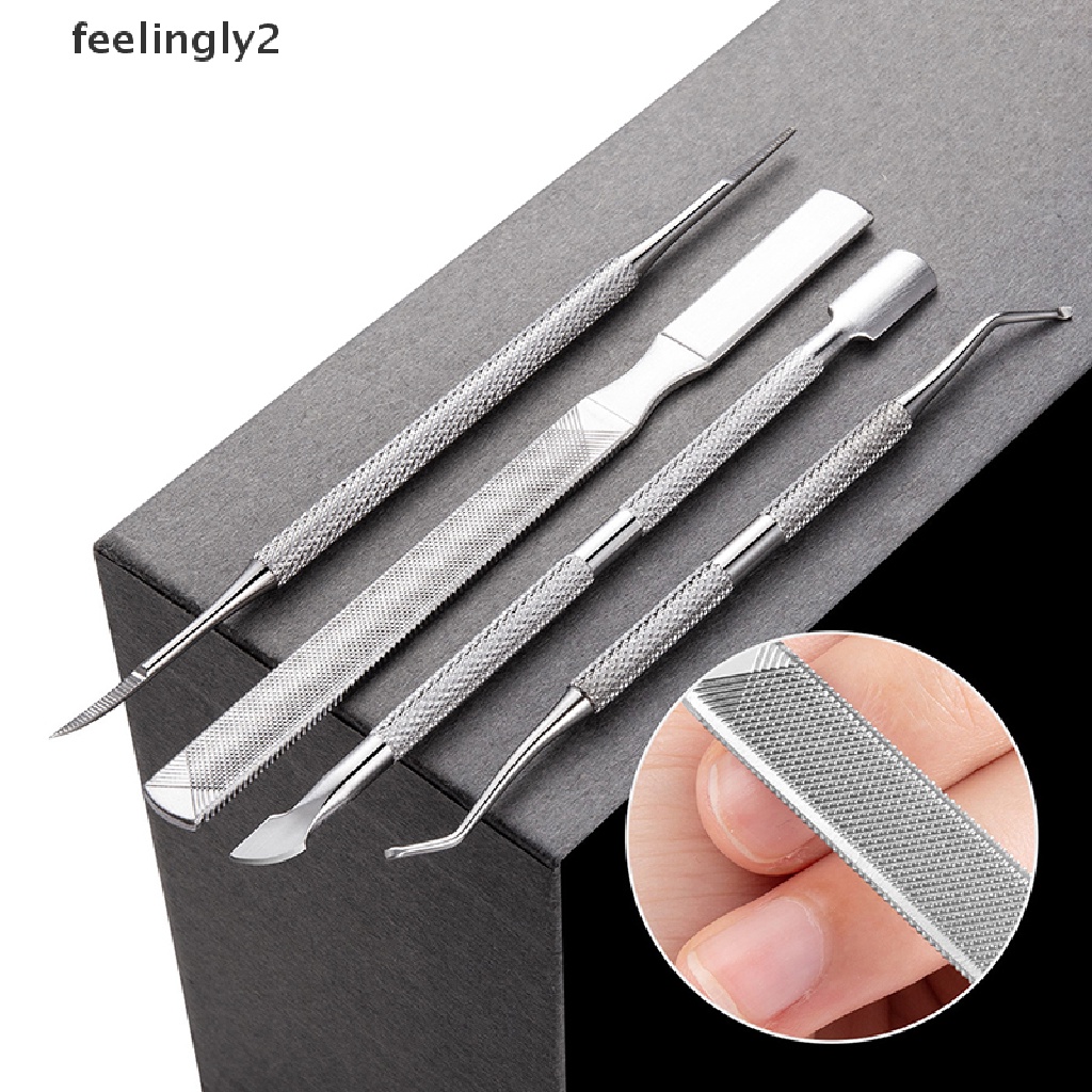 Set 4 Dụng Cụ Làm Móng Loại Bỏ Da Chết Tiện Dụng