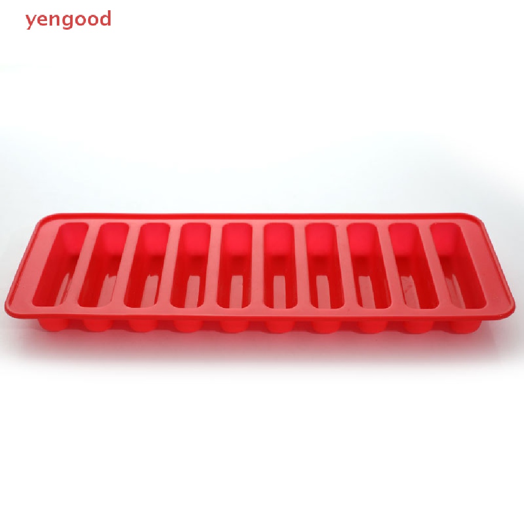 Khuôn Silicone Làm Đá Viên 10 Ô Hình Dải Dài Tiện Dụng