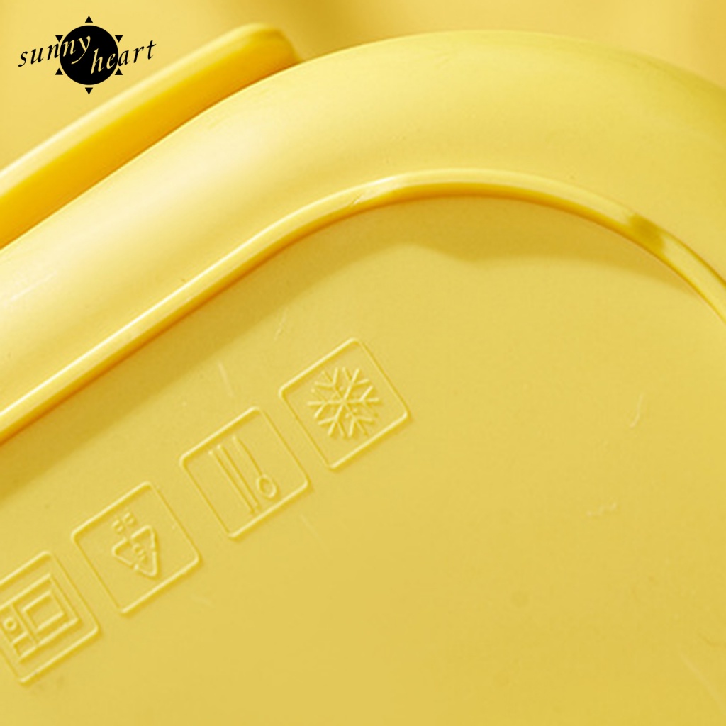 Sunnyheart Hộp Đựng Cơm Trưa Đế Dày Bằng Thép Không Gỉ Hình Vịt Vàng Đáng Yêu