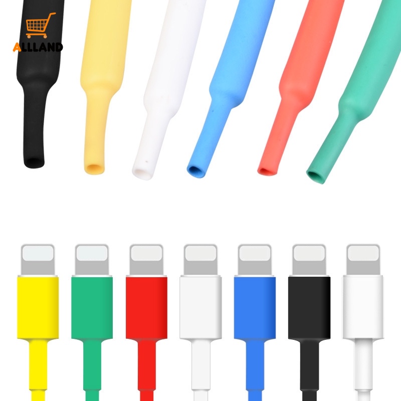 Ống Co Nhiệt Bảo Vệ Dây Cáp Sạc USB Dài 1M Màu Sắc Ngẫu Nhiên