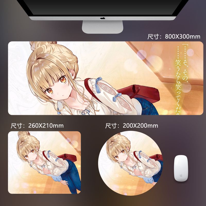 Tấm Lót Chuột Cao Su Chống Trượt Hình Anime Độc Đáo