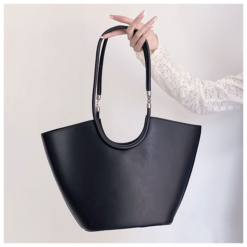 AlphaZ Túi Tote Đeo Vai Bằng Da Cỡ Lớn Phong Cách Niche Mới Đơn Giản Dễ Phối Đồ Cho Học Sinh Nữ