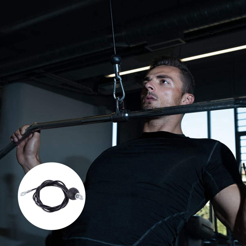 Set 2 Ròng Rọc Dây Thép 3.0M &amp; 1.8M Chuyên Dụng Cho Máy Tập Gym Tại Nhà