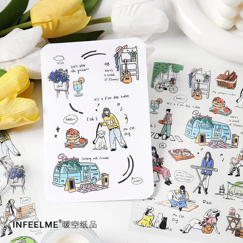 Stickers - Tờ Nhãn Dán FOUR SEASONS Infeel Me Trang Trí Bullet Journals