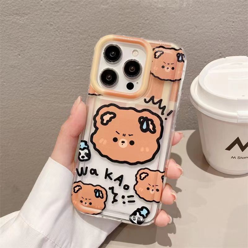 ✅Ốp Điện Thoại Mềm Hình Gấu / Cún Con Dễ Thương Cho iPhone14promax 13 / 12pro / 11 xr Xsmax W6W2