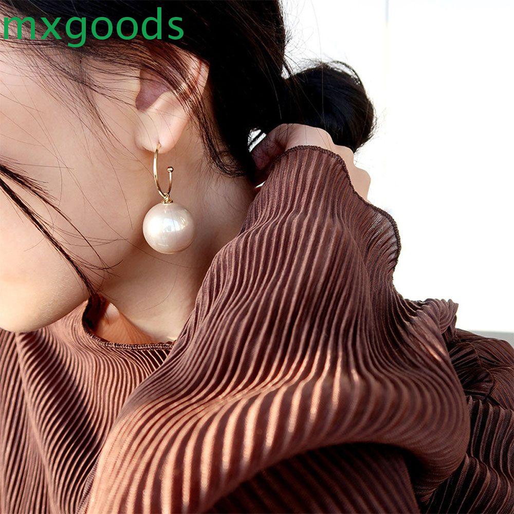 Bông tai đính hạt ngọc trai tròn sang trọng cho nữ