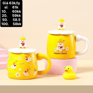 Ly sứ vịt vàng dễ thương