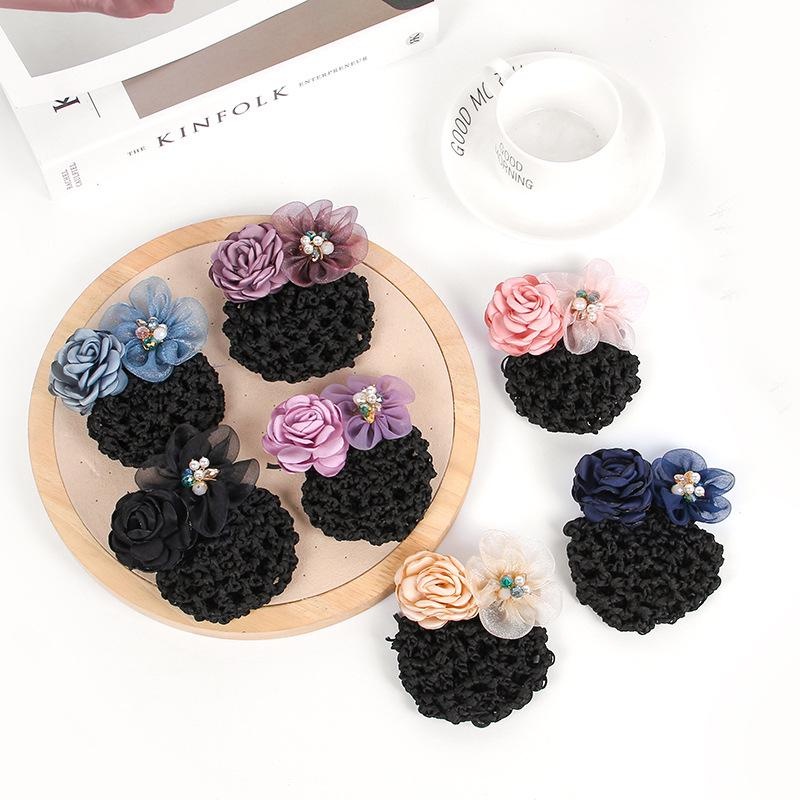 Cài Tóc Vải Tuyn Hình Hoa Phong Cách Hàn Quốc Mới