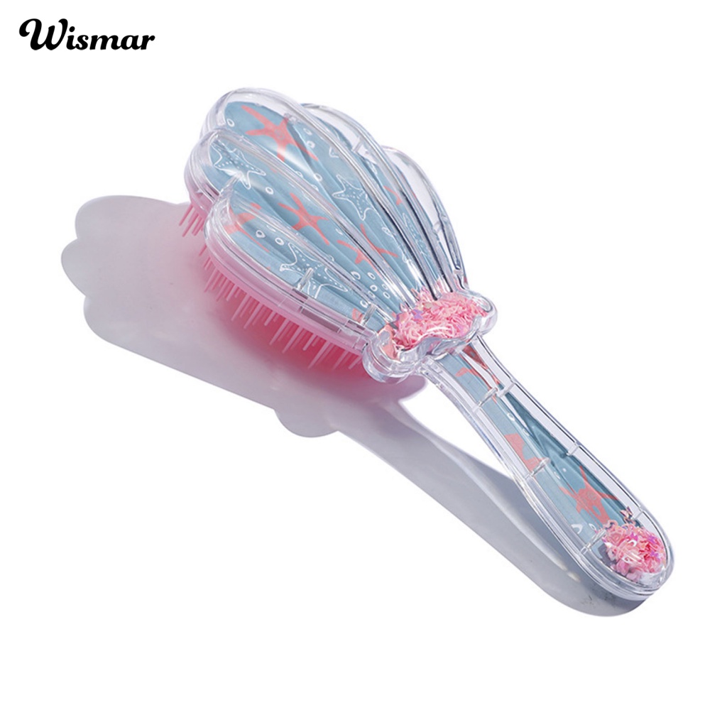 Lược Chải Tóc Đệm Khí Bằng ABS Màu Xanh Lá Hình Sao Biển