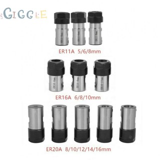 Shaft collet er20a-16mm er20a-8mm silver and black type a er11 er16 er20
