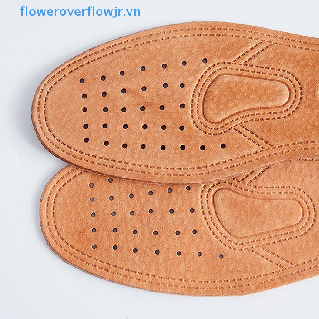 1 Cặp Đế Lót Giày Bằng Da Siêu Mỏng Thoáng Khí Thấm Hút Mồ Hôi Khử Mùi Thay Thế Tiện Dụng