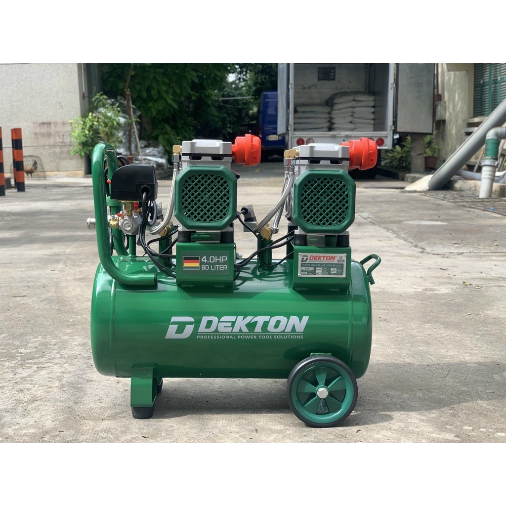 Máy Nén Khí 4HP/50L Dekton Khong Dầu / DK-AC3950 / 42 Giây Đầy Bình/50L shop hpt
