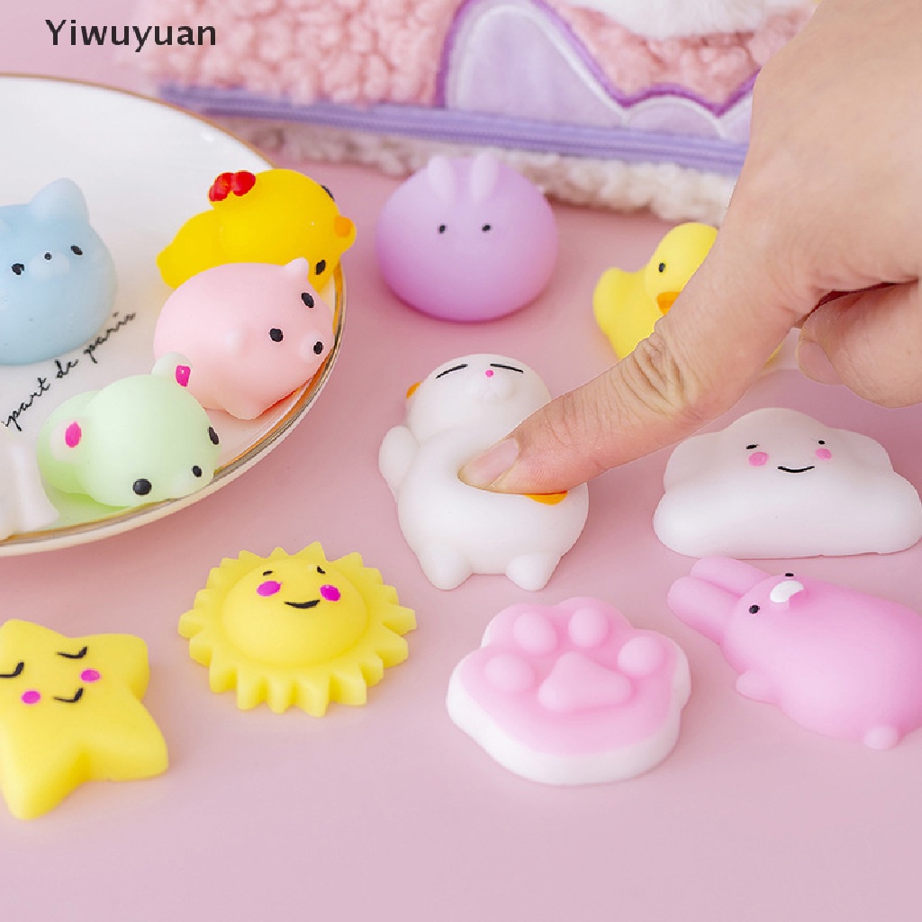 < Yiwuyuan > Đồ Chơi Mochi Mềm Hình Động Vật Đáng Yêu Giảm Căng Thẳng Cho Người Lớn Giảm Căng Thẳng