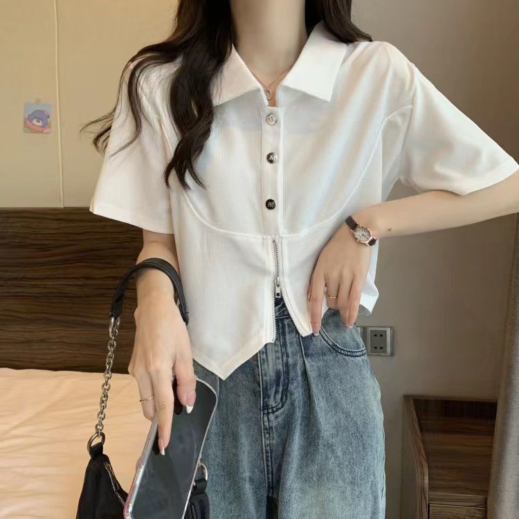 Áo thun COZOKC tay ngắn kiểu dáng đơn giản hợp thời trang