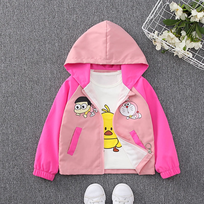 Áo Hoodie In Hình Doraemon Dễ Thương Cho Bé