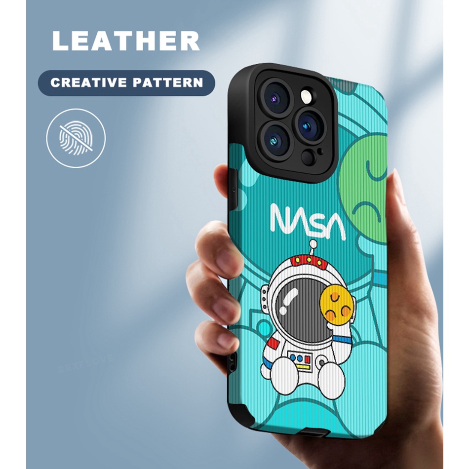 Ốp Điện Thoại Da Silicon Mềm Hình Doraemon NASA Cho iPhone 11 12 13 14 Pro MAX 11Pro 13Pro 7 8 Plus X XR XS MAX SE 2020