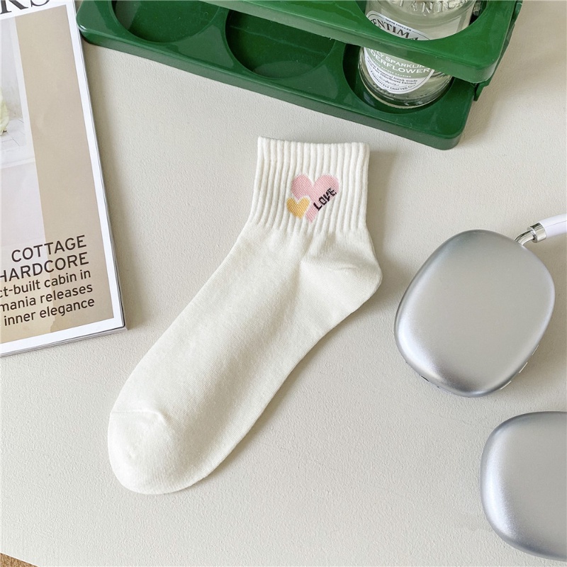 Vớ Cotton Họa Tiết Hoạt Hình Thỏ Màu Trắng Thời Trang Xuân Hè Xinh Xắn Cho Nữ