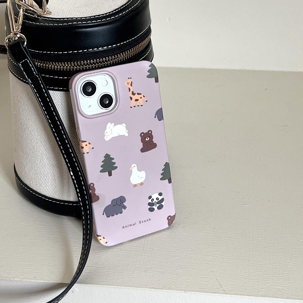 Casing Hard Case Compatible With iPhone11 iPhone12 iPhone12Pro iPhone12ProMax iPhone13 iPhone13Pro iPhone13ProMax 14 14Pro 14Plus 14ProMax Tree Animals Pattern Cover