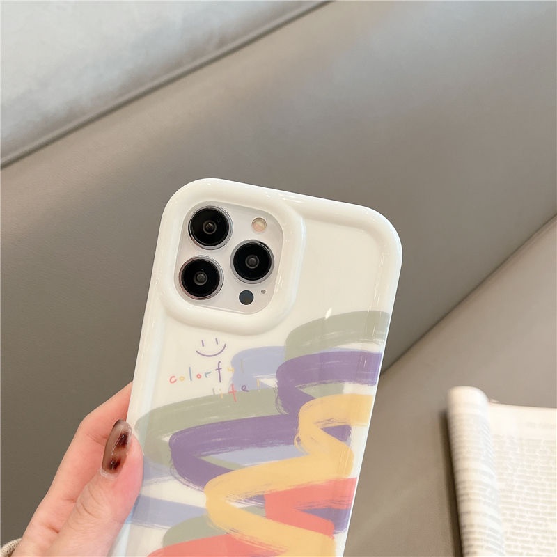 Ốp Điện Thoại Silicon TPU Mềm Nhiều Màu Dễ Thương Chống Sốc Cho IPhone 14 13 11 12 Pro XS Max X XR 7 + 8 Plus