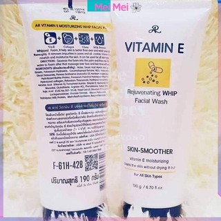 Sữa rửa mặt vitamin e thái lan 190g