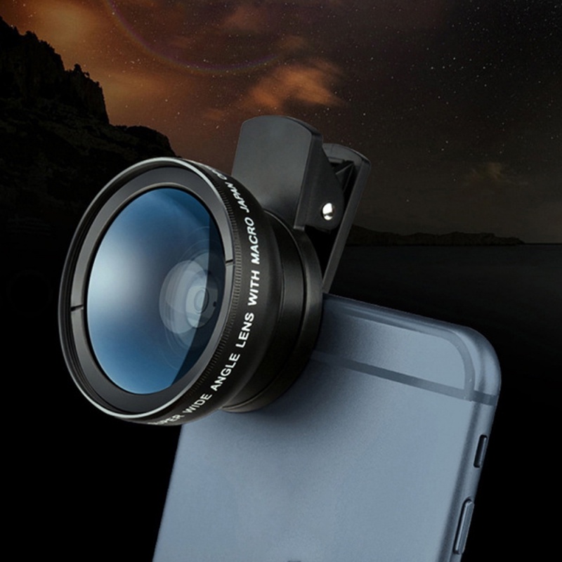 Điện thoại di động Lens 2 trong 1 Điện thoại di động cầm tay Camera Lens Ultra Wide Angle&Macro Lens Universal Lens cho Android IOS