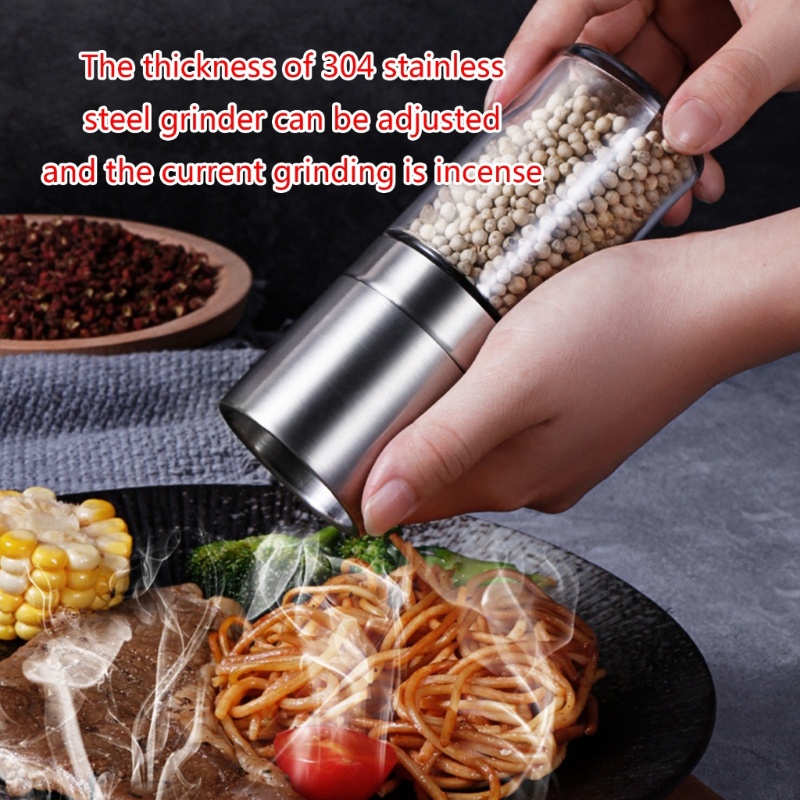 Cối Xay Tiêu / Muối Chất Liệu Gốm Có Thể Điều Chỉnh