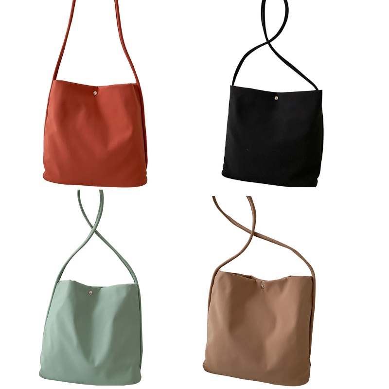 Túi Đeo Chéo Vai Bằng Vải Mềm Thời Trang Sành Điệu Cho Nữ Màu Sắc