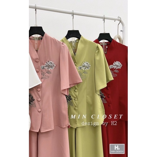 Set bộ đi chùa hoa thêu