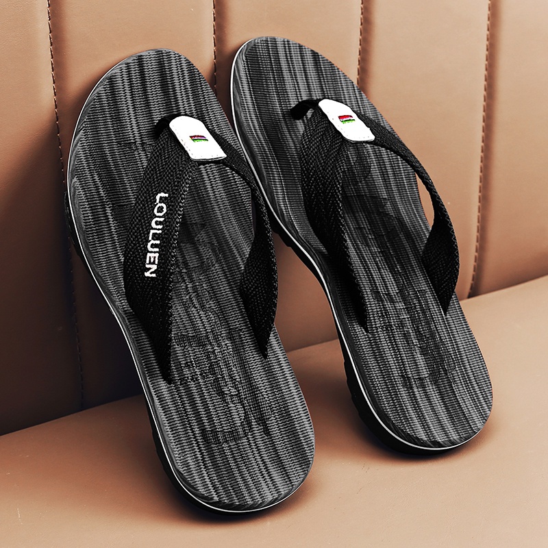 Thời trang dép tông dép kiểu đep nam dép tổ tông nam không thấm nước dép dày dép đi biển dép đúc quai ngang dép nam sandal