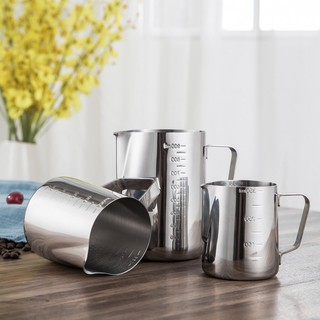 Ca đánh sữa inox 150ml - 350ml - 550ml - 900ml (100% inox 304) không nắp