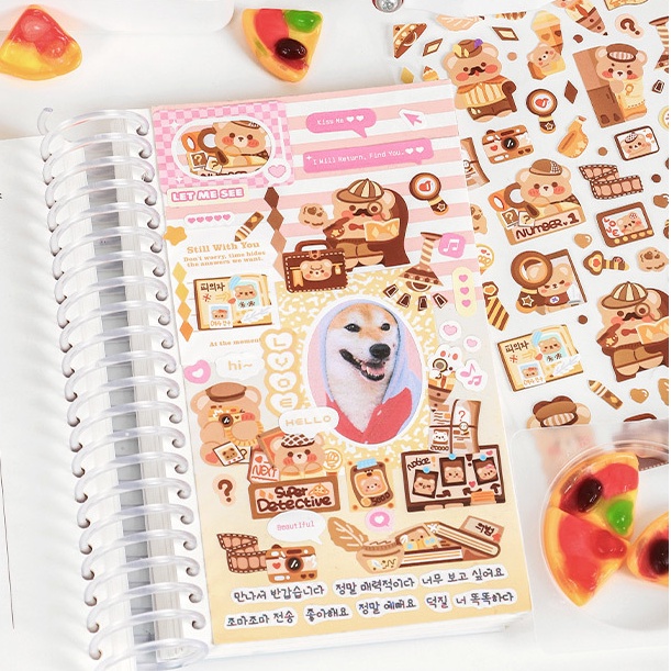 Idako Sticker Law of the Jungle Series Hoạt Hình Dễ Thương Thú Cưng Dễ Thương SS498