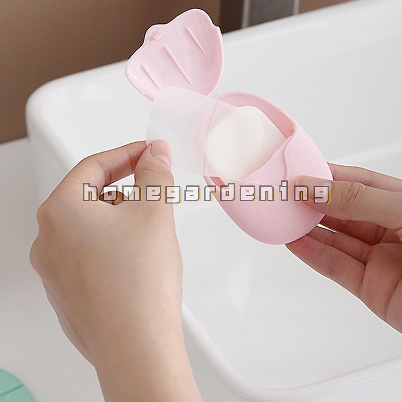 Set 50 Xà Phòng Giấy Mini Dùng Một Lần Tiện Dụng Khi Đi Du Lịch