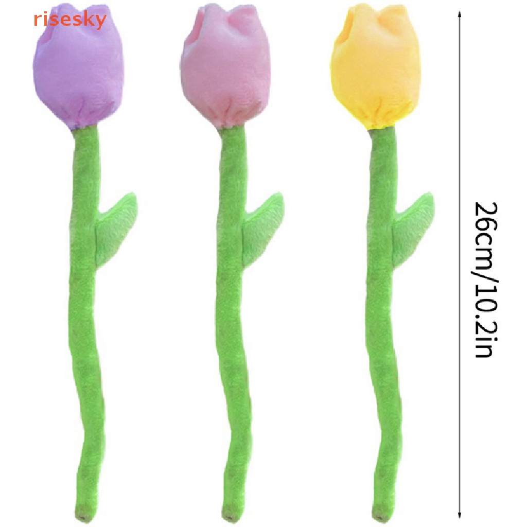 1 Đồ Chơi Nhồi Bông Hình Hoa Hồng / Tulip Dễ Thương 26cm