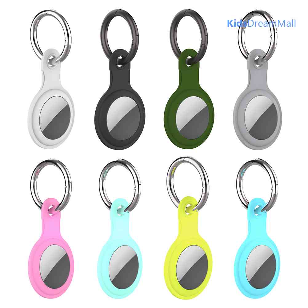 Vỏ Bảo Vệ Hộp Sạc Tai Nghe Airpods Bằng Silicon Có Vòng Nhẫn Kim Loại Tiện