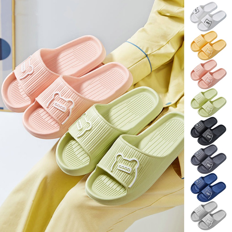 Dép Cao Su Đi Trong Nhà Chống Trượt Thiết Kế Đơn Giản Thời Trang