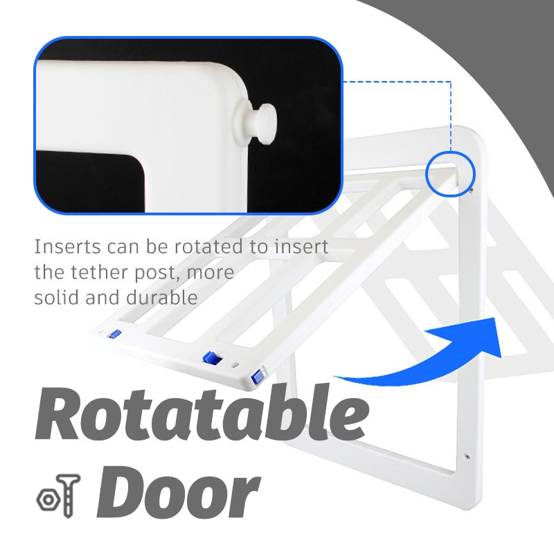 HamshMoc Cửa Nắp Gập Tự Động Đóng Dễ Lắp Đặt Kích Thước Lớn Siêu Bền Cho Thú Cưng