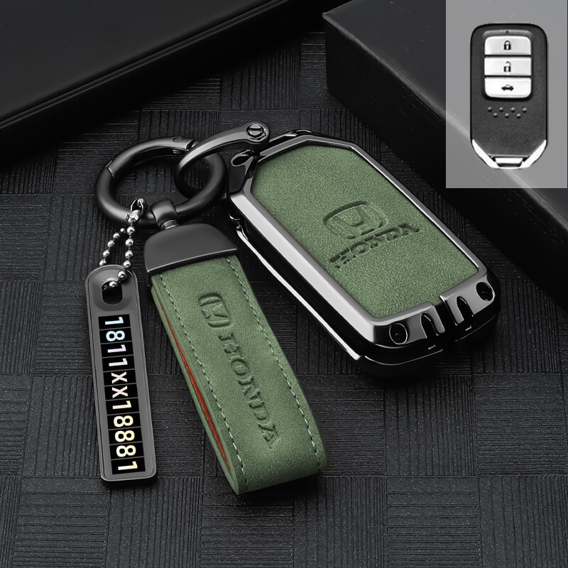 Vỏ Da Bảo Vệ Chìa Khóa Xe Hơi Honda Civic City Accord CRV CR-V Hrv XR-V Odyssey Brio Jazz 2022 2023